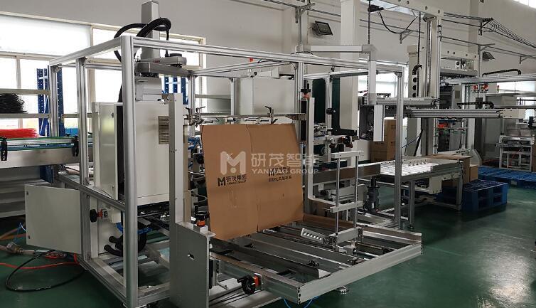 韓國紙巾開(kāi)裝封一體機＋碼垛機