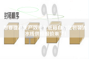 想要提高生產(chǎn)效率？紙箱自動(dòng)化包裝流水線(xiàn)供應報價(jià)來(lái)了！