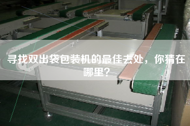 尋找雙出袋包裝機的最佳去處，你猜在哪里