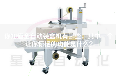 你知道全自動(dòng)裝盒機有哪些，其中一個(gè)讓你驚艷的功能是什么？