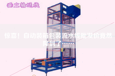驚喜！自動(dòng)裝箱包裝流水線(xiàn)批發(fā)價(jià)竟然降到了……